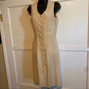 Bagatelle Vintage Tan Button Down Dress